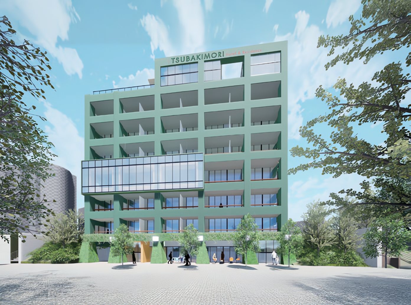 THE TSUBAKIMORI Hotel & Residenceの外観