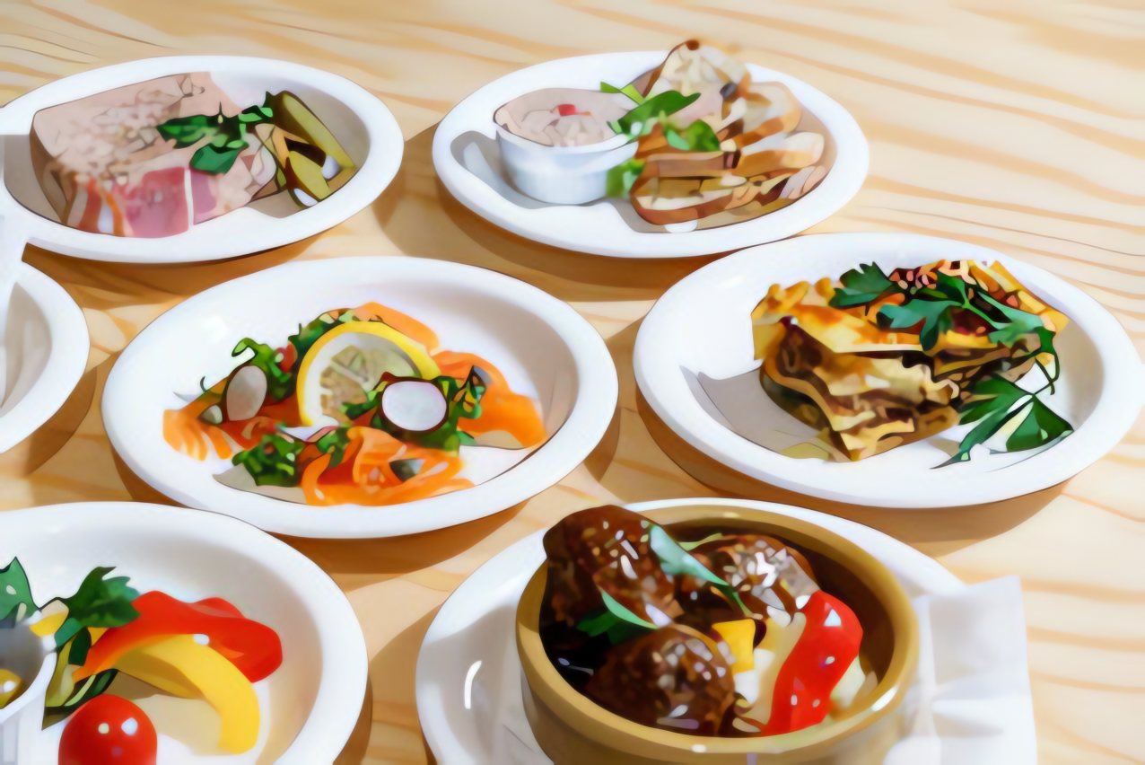 the RECORDS Dinerの料理